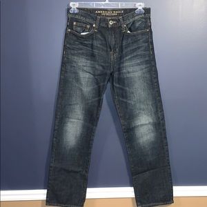 AE relaxed straight jeans